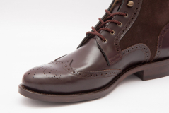 Full Brogue Wingtip Boots by Scarpatini