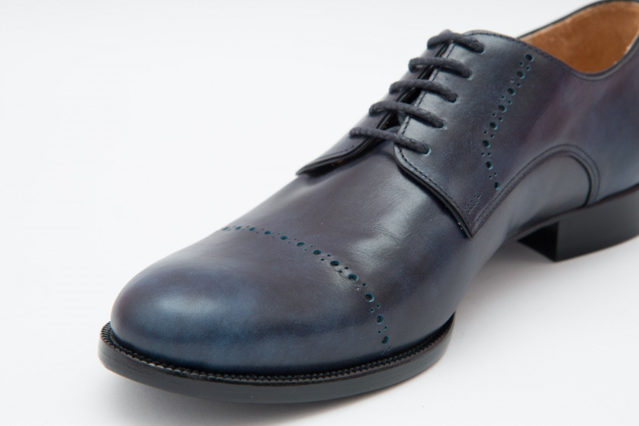 Punched Derby Shoes by Scarpatini
