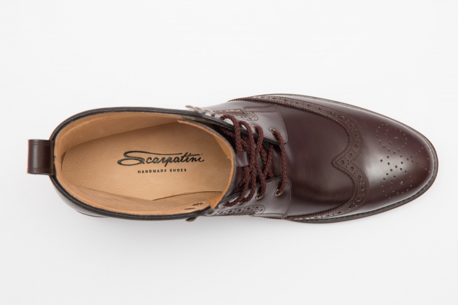 Full Brogue Wingtip Boots by Scarpatini